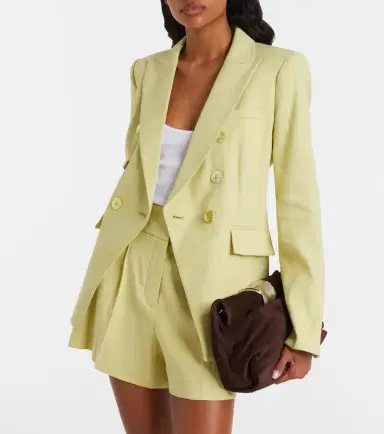 Veronica Beard Miller double-breasted linen-blend twill blazer | Thumbnail 6 Veronica Beard Miller double-breasted linen-blend twill blazer | Thumbnail 6