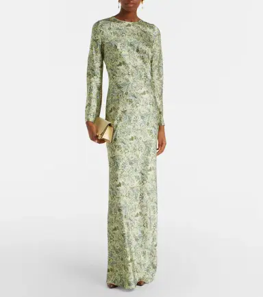 Veronica Beard Gemma printed silk-blend maxi dress | Thumbnail 3 Veronica Beard Gemma printed silk-blend maxi dress | Thumbnail 3