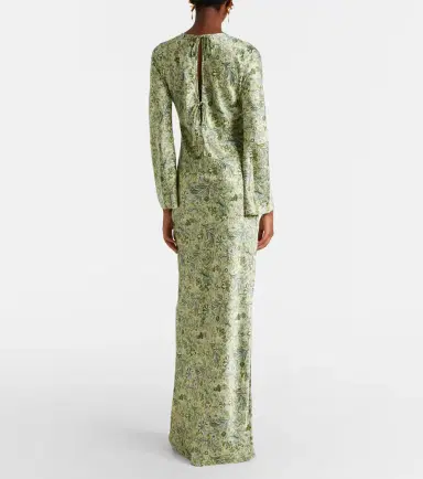 Veronica Beard Gemma printed silk-blend maxi dress | Thumbnail 4 Veronica Beard Gemma printed silk-blend maxi dress | Thumbnail 4