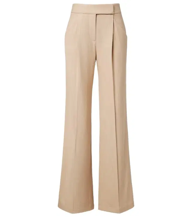 Pleated flared pants