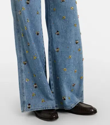 Veronica Beard Kasey embellished flared jeans | Thumbnail 2 Veronica Beard Kasey embellished flared jeans | Thumbnail 2