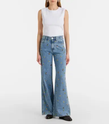 Veronica Beard Kasey embellished flared jeans | Thumbnail 6 Veronica Beard Kasey embellished flared jeans | Thumbnail 6