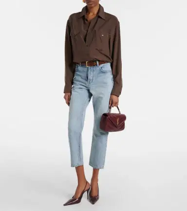 Saint Laurent Loulou Medium leather top-handle bag | Thumbnail 7 Saint Laurent Loulou Medium leather top-handle bag | Thumbnail 7