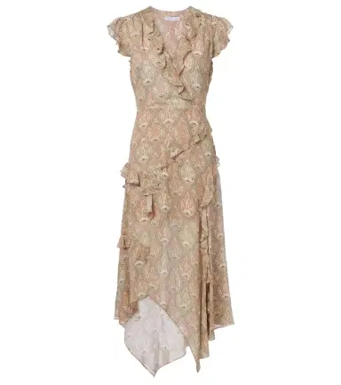 Veronica Beard Avenel printed ruffled silk midi dress | Thumbnail 1