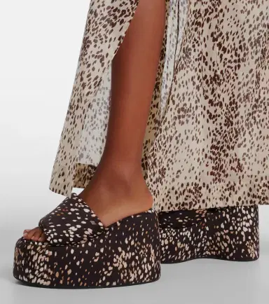 The Attico Mochi leopard-print platform sandals | Thumbnail 6