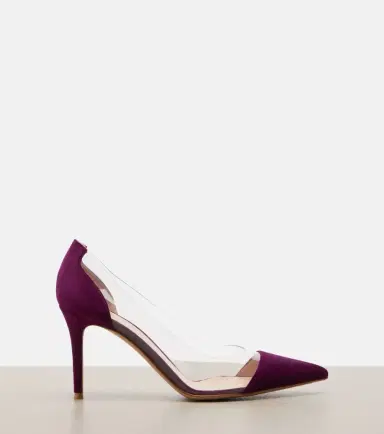 Gianvito Rossi Plexi suede and TPU pumps | Thumbnail 4 Gianvito Rossi Plexi suede and TPU pumps | Thumbnail 4