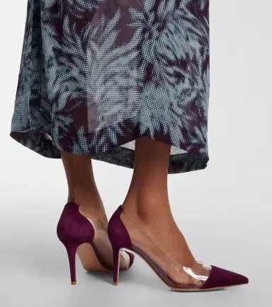 Gianvito Rossi Plexi suede and TPU pumps | Thumbnail 5 Gianvito Rossi Plexi suede and TPU pumps | Thumbnail 5