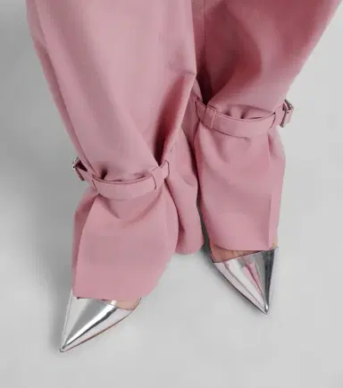 Gianvito Rossi Plexi mirrored leather and TPU pumps | Thumbnail 5