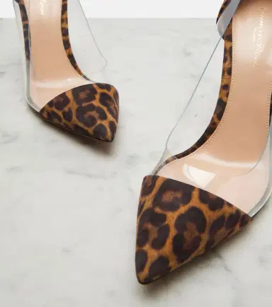 Gianvito Rossi Plexi leopard-print suede and TPU pumps | Thumbnail 2 Gianvito Rossi Plexi leopard-print suede and TPU pumps | Thumbnail 2