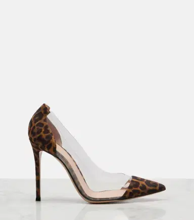 Gianvito Rossi Plexi leopard-print suede and TPU pumps | Thumbnail 3 Gianvito Rossi Plexi leopard-print suede and TPU pumps | Thumbnail 3