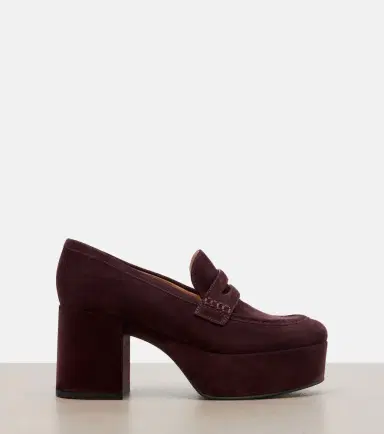Gianvito Rossi Jenna suede platform penny loafers | Thumbnail 2 Gianvito Rossi Jenna suede platform penny loafers | Thumbnail 2