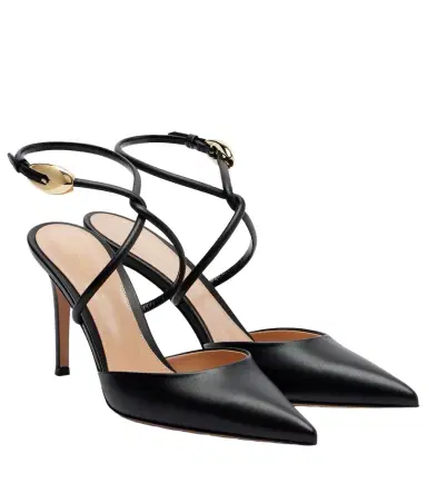 Gianvito Rossi Leather slingback pumps | Thumbnail 1 Gianvito Rossi Leather slingback pumps | Thumbnail 1