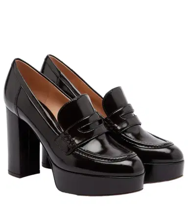 Gianvito Rossi Patent leather loafer pumps | Thumbnail 1