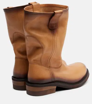 Miu Miu Foule leather ankle boots | Thumbnail 2