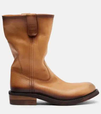 Miu Miu Foule leather ankle boots | Thumbnail 4