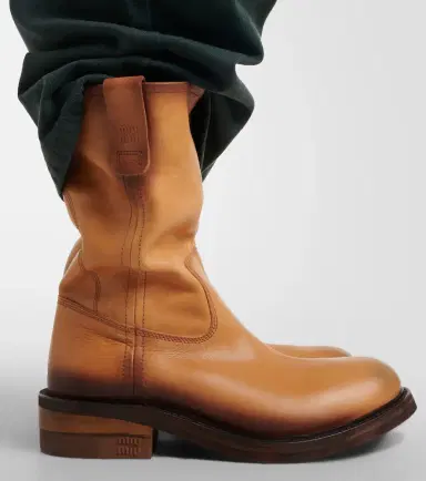Miu Miu Foule leather ankle boots | Thumbnail 5