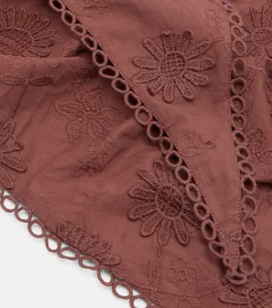 Poupette St Barth Aura embroidered cotton scarf | Thumbnail 2