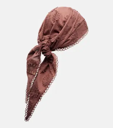 Poupette St Barth Aura embroidered cotton scarf | Thumbnail 3
