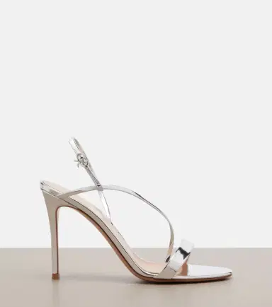 Gianvito Rossi Manhattan mirrored leather sandals | Thumbnail 2 Gianvito Rossi Manhattan mirrored leather sandals | Thumbnail 2