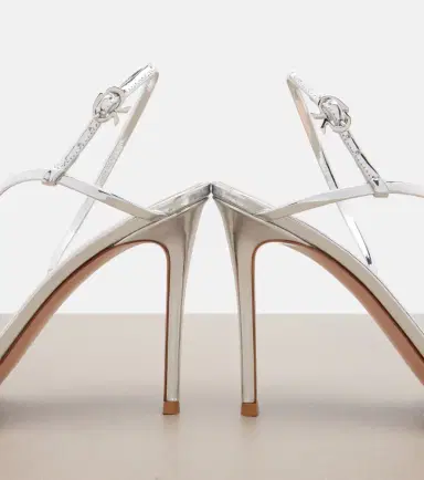 Gianvito Rossi Manhattan mirrored leather sandals | Thumbnail 3 Gianvito Rossi Manhattan mirrored leather sandals | Thumbnail 3