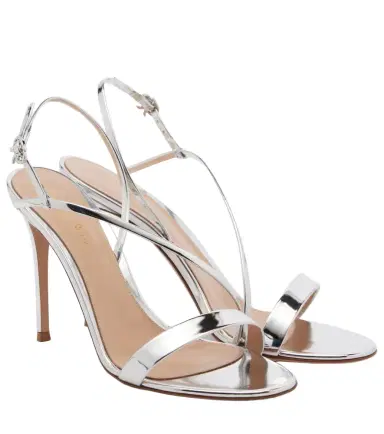 Gianvito Rossi Manhattan mirrored leather sandals | Thumbnail 1 Gianvito Rossi Manhattan mirrored leather sandals | Thumbnail 1