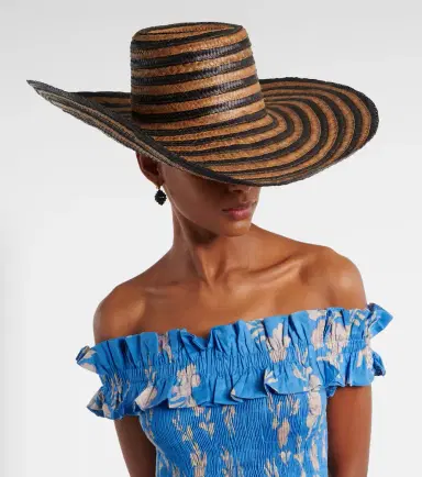 Poupette St Barth Angel striped sun hat | Thumbnail 4