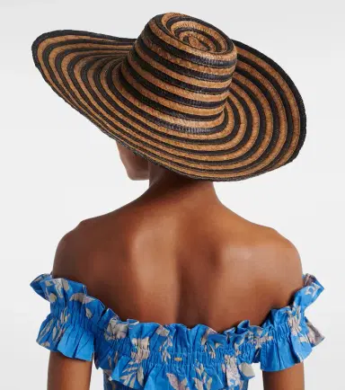 Poupette St Barth Angel striped sun hat | Thumbnail 5