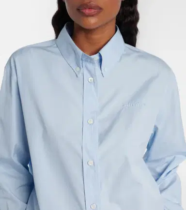 Miu Miu Cotton poplin shirt | Thumbnail 7