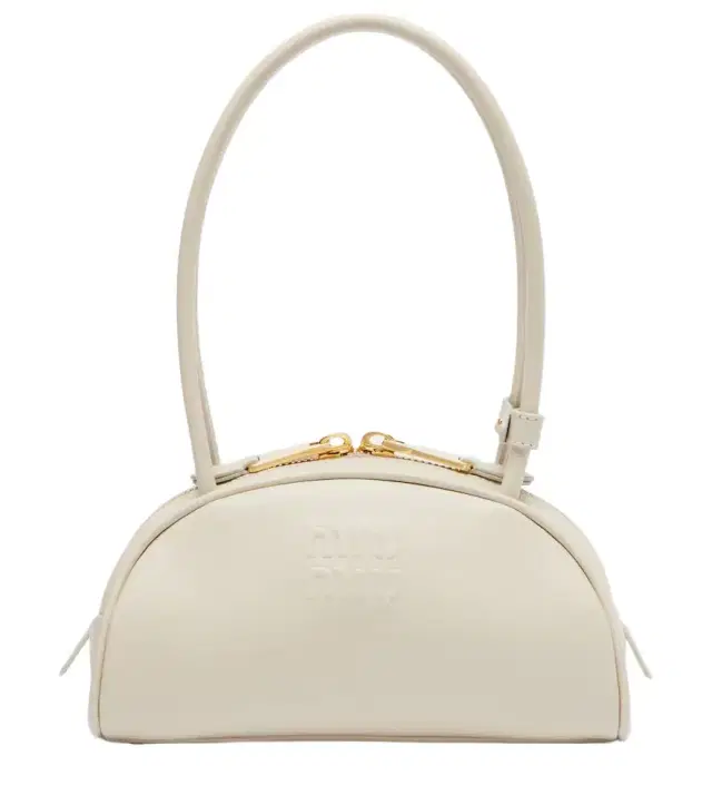 Beau Small leather bowling bag