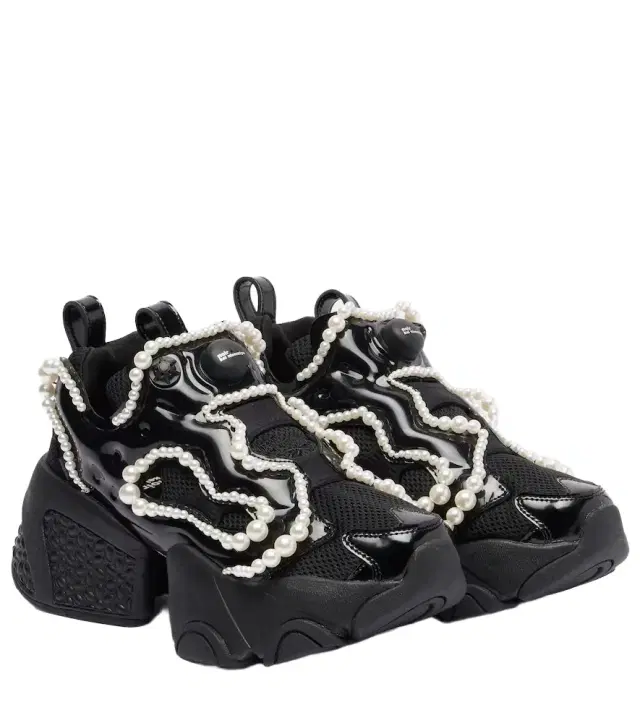 Noir Kei Ninomiya x Reebok embellished platform sneakers