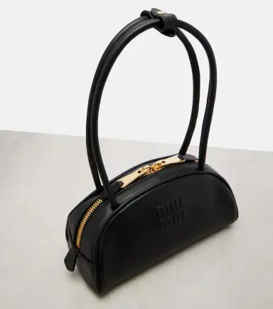 Miu Miu Beau Small leather bowling bag | Thumbnail 4