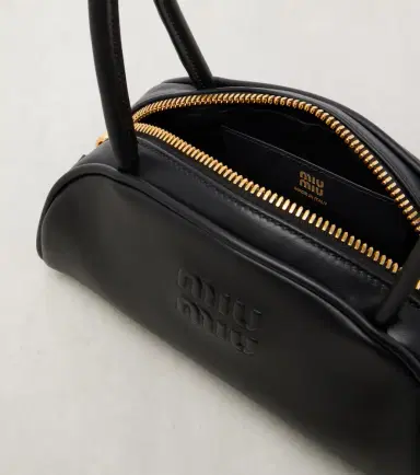 Miu Miu Beau Small leather bowling bag | Thumbnail 5