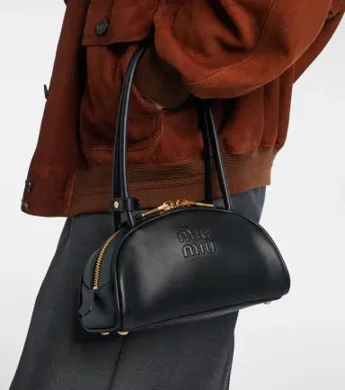 Miu Miu Beau Small leather bowling bag | Thumbnail 6