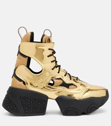Noir Kei Ninomiya x Reebok metallic-effect cutout platform ankle boots | Thumbnail 4