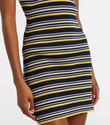Miu Miu Striped cotton-blend minidress | Thumbnail 6