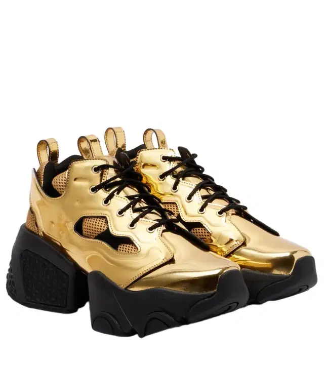 Noir Kei Ninomiya x Reebok metallic-effect platform sneakers
