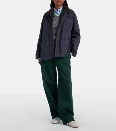 Miu Miu Cotton gabardine straight pants | Thumbnail 2 Miu Miu Cotton gabardine straight pants | Thumbnail 2
