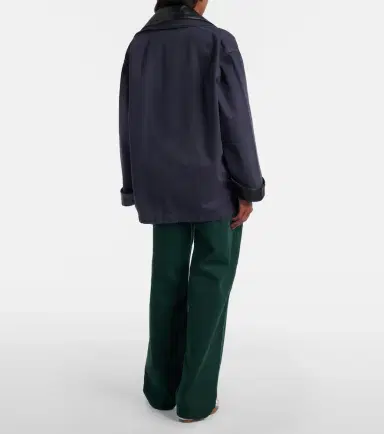 Miu Miu Cotton gabardine straight pants | Thumbnail 4 Miu Miu Cotton gabardine straight pants | Thumbnail 4