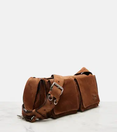 Miu Miu Utilitaire suede shoulder bag | Thumbnail 2 Miu Miu Utilitaire suede shoulder bag | Thumbnail 2