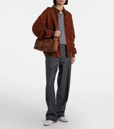 Miu Miu Utilitaire suede shoulder bag | Thumbnail 5 Miu Miu Utilitaire suede shoulder bag | Thumbnail 5