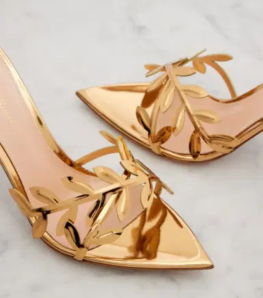 Gianvito Rossi Flavia mirrored leather mules | Thumbnail 3