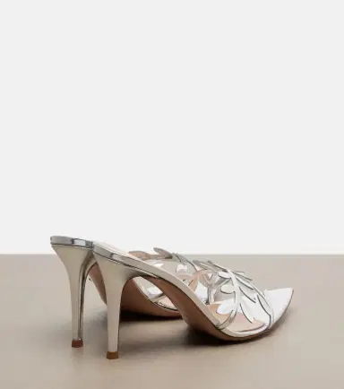 Gianvito Rossi Flavia metallic leather mules | Thumbnail 4