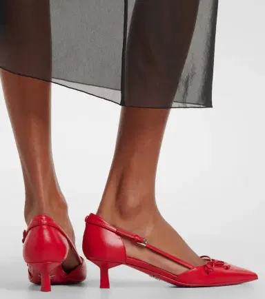Prada Bow-detail leather pumps | Thumbnail 6