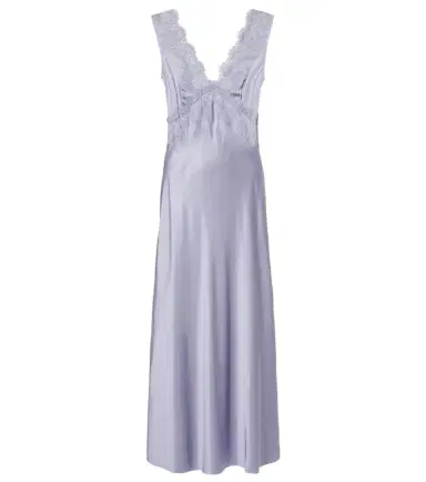 Rixo Lysandra lace-trimmed satin maxi dress | Thumbnail 1