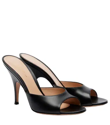 Gianvito Rossi Sofia leather mules | Thumbnail 1 Gianvito Rossi Sofia leather mules | Thumbnail 1