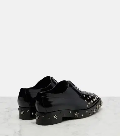 NOIR KEI NINOMIYA x Jimmy Choo embellished leather Oxford shoes | Thumbnail 2
