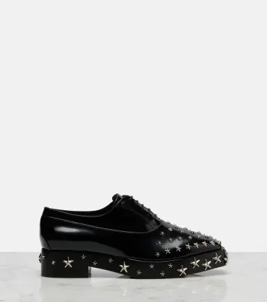 NOIR KEI NINOMIYA x Jimmy Choo embellished leather Oxford shoes | Thumbnail 4