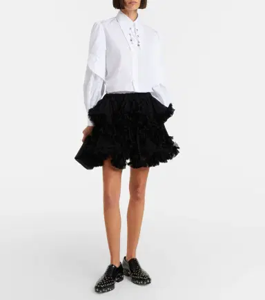 NOIR KEI NINOMIYA x Jimmy Choo embellished leather Oxford shoes | Thumbnail 5