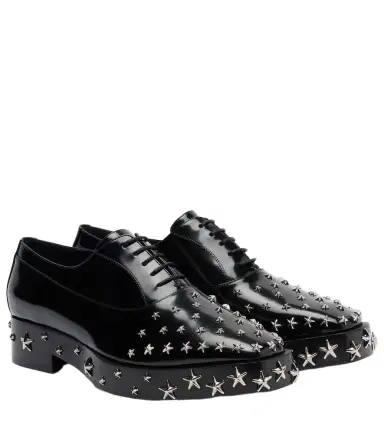 NOIR KEI NINOMIYA x Jimmy Choo embellished leather Oxford shoes | Thumbnail 1
