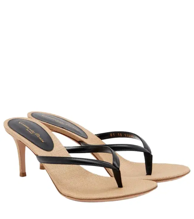 Gianvito Rossi Calypso leather thong sandals